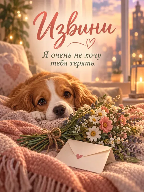 Открытка «Извини»