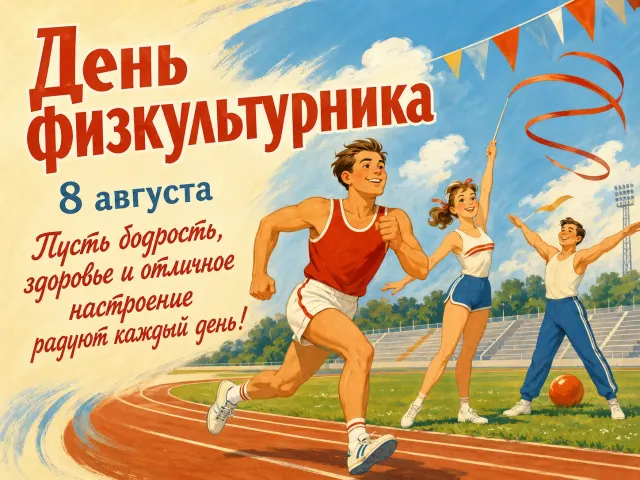 Открытка «День Физкультурника»