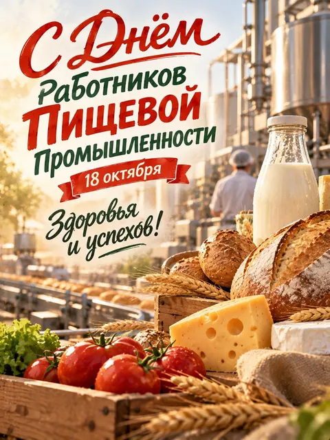 С Днем работников пищевой промышленности — открытка «День работников пищевой промышленности»