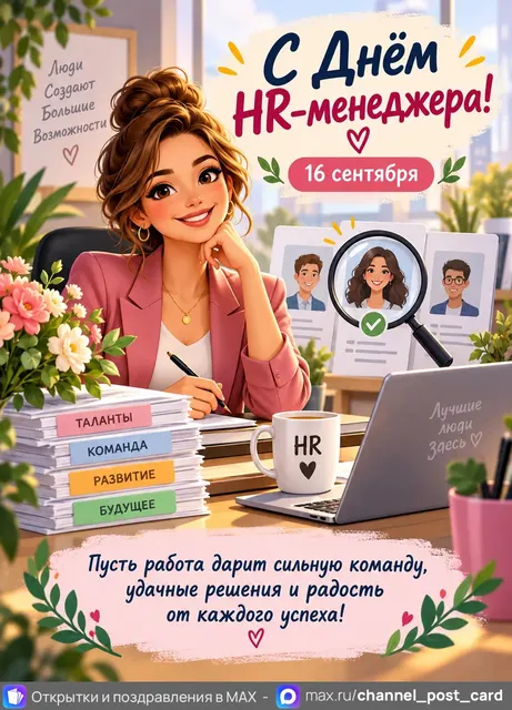 Открытка «День HR менеджера»