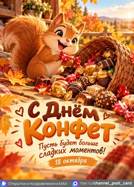 С Днём Конфет — открытка «День конфет»