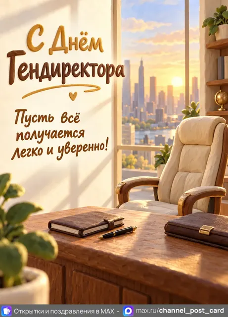 С Днём Гендиректора — открытка «День генерального директора»