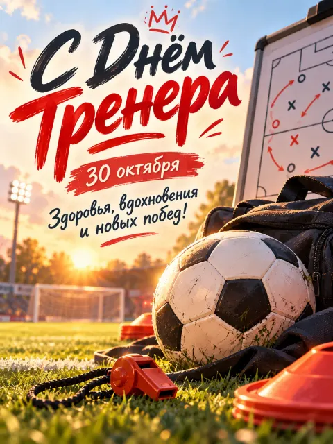 С Днём Тренера — открытка «День тренера»