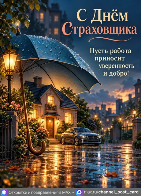 С Днём Страховщика — открытка «День страховщика»