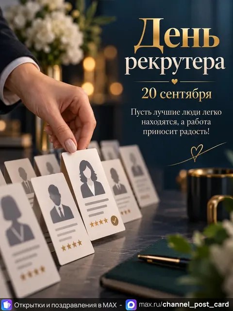 Открытка «День рекрутера»
