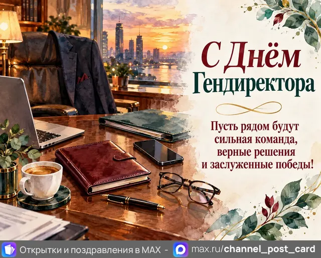 С Днём Гендиректора — открытка «День генерального директора»