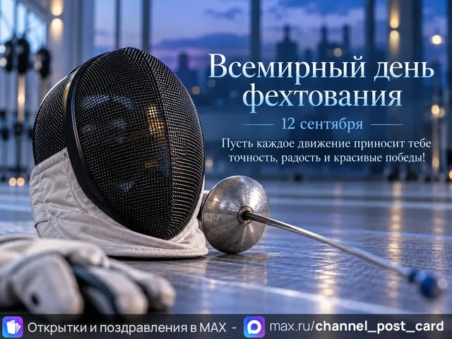 Открытка «Всемирный день фехтования»