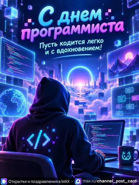 С Днем Программиста — открытка «День программиста»