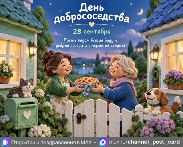 Открытка «День добрососедства»