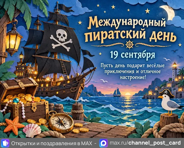 Открытка «Международный пиратский день»