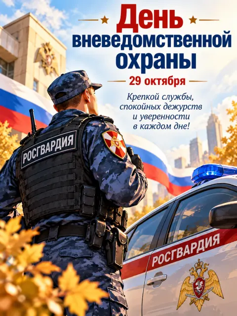 С Днем Вневедомственной Охраны — открытка «День вневедомственной охраны»