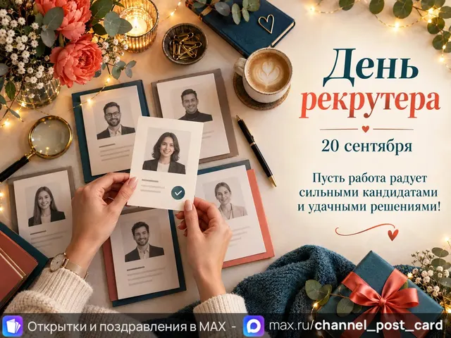 Открытка «День рекрутера»