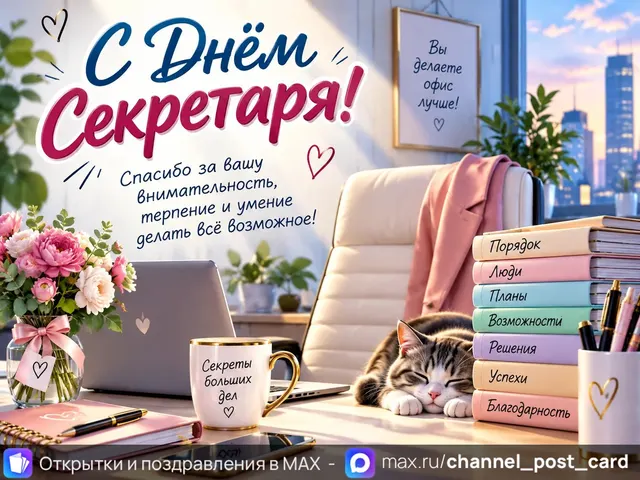 С Днём Секретаря — открытка «Усекновение главы Иоанна Предтечи»