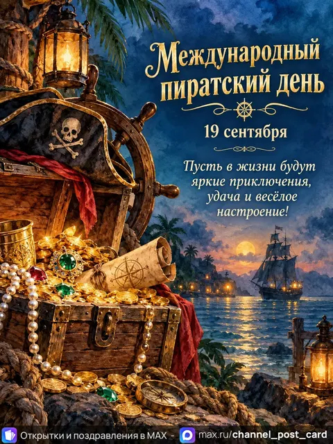 Открытка «Международный пиратский день»