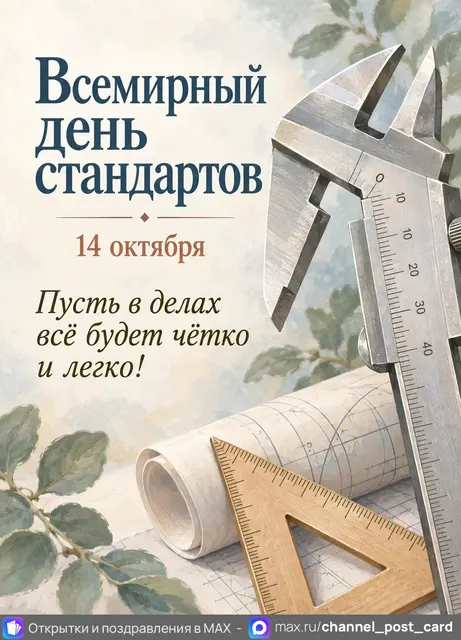 С Днем Стандартов — открытка «Всемирный день стандартов»