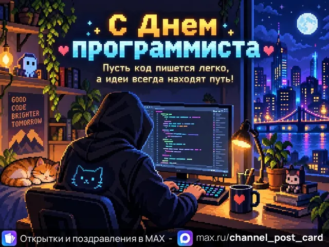 С Днем Программиста — открытка «День программиста»