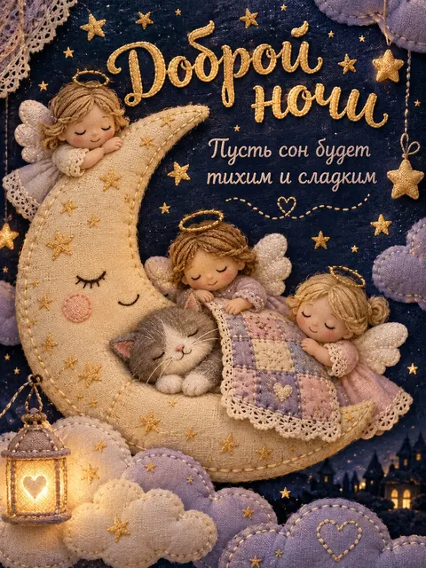 Открытка «Доброй ночи»