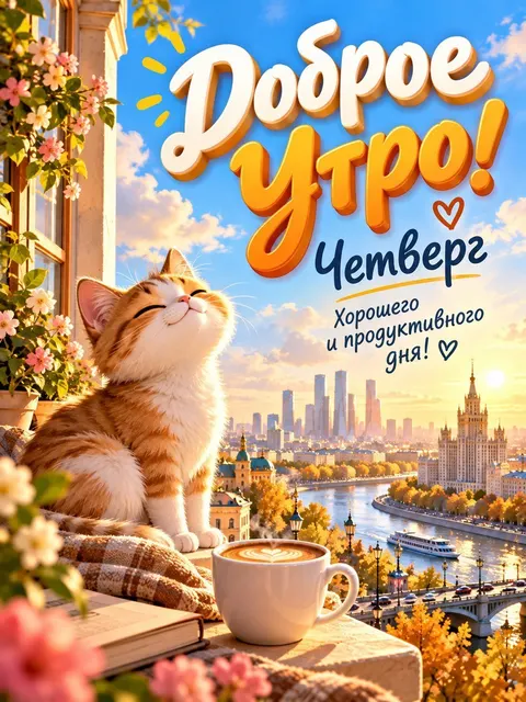 Открытка «Доброе утро»
