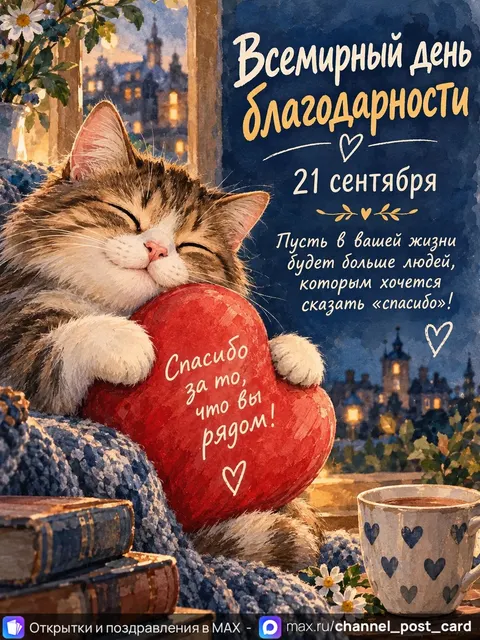 Открытка «Всемирный день благодарности»