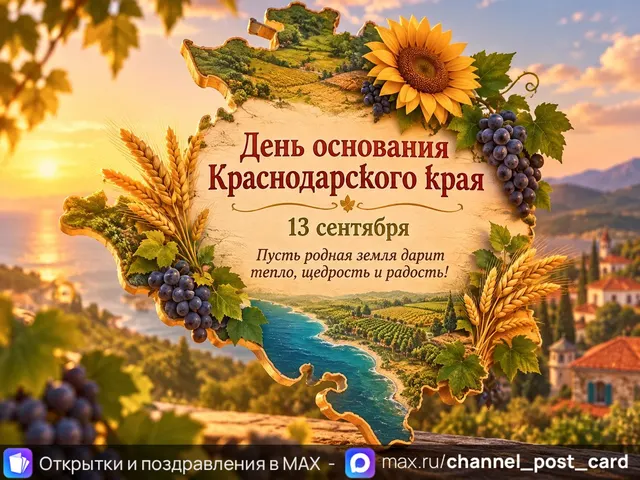 Открытка «День Краснодарского Края»