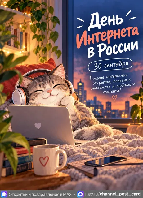 Открытка «День Интернета в России»