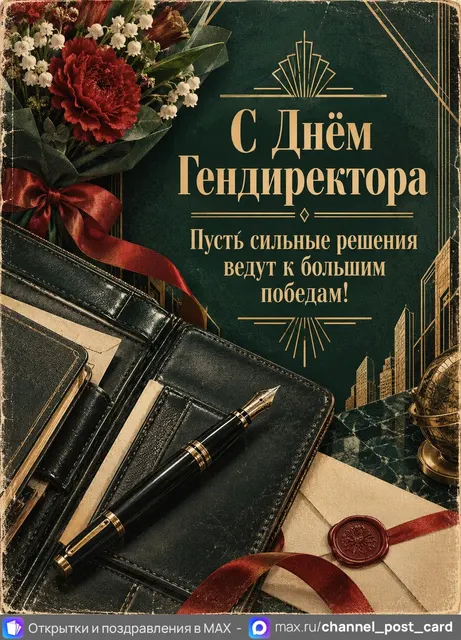 С Днём Гендиректора — открытка «День генерального директора»