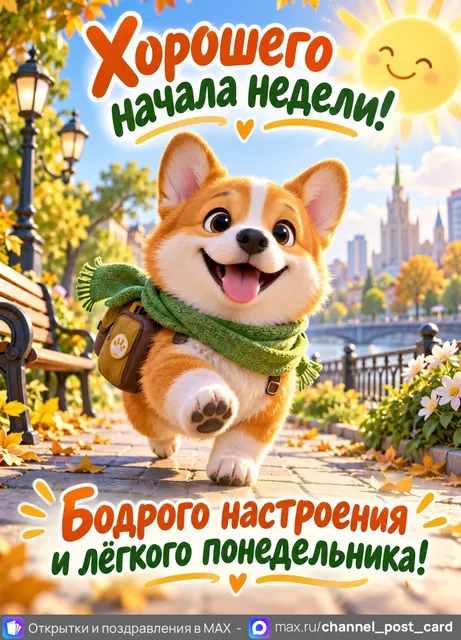 Открытка «Хорошей недели»