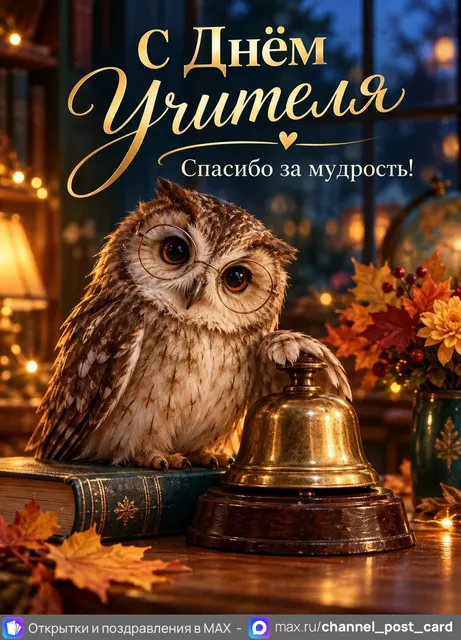 С Днём Учителя — открытка «День учителя»