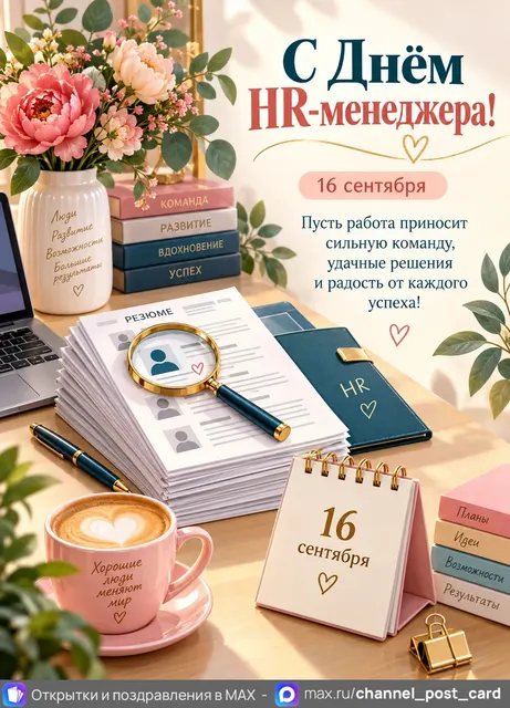Открытка «День HR-менеджера»