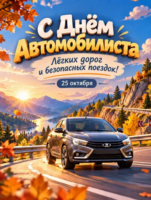 Открытки «День автомобилиста»