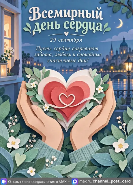 Открытка «Всемирный день сердца»