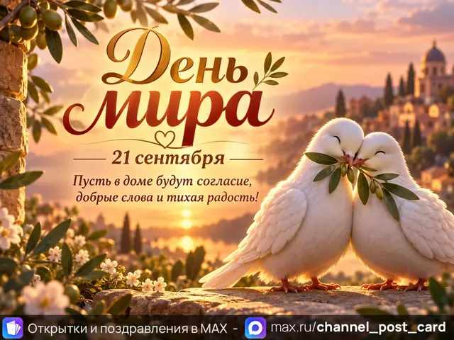 С Днем Мира — открытка «День мира»