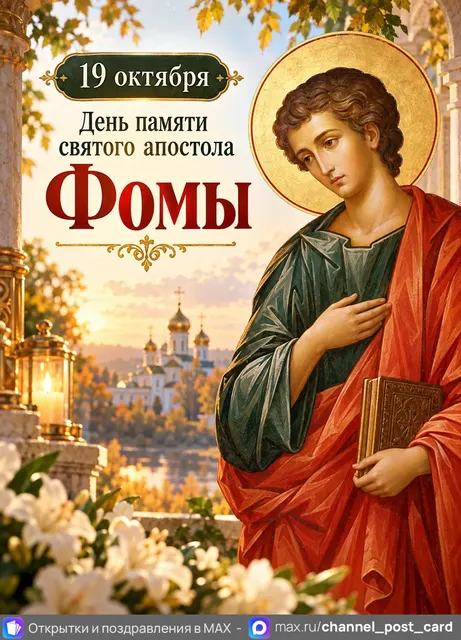 Святой Апостол Фома — открытка «Апостол Фома»