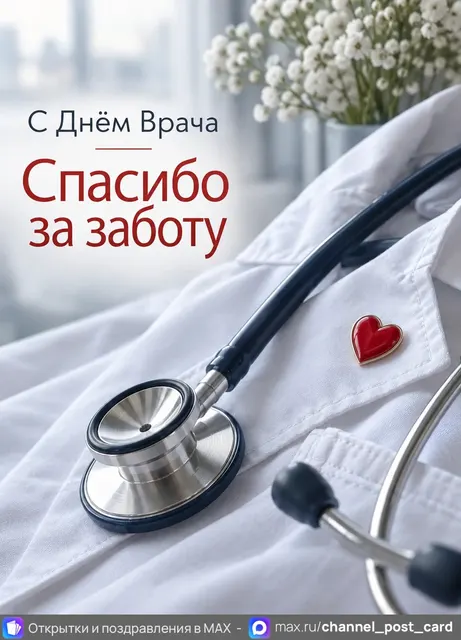 С Днём Врача — открытка «День врача»