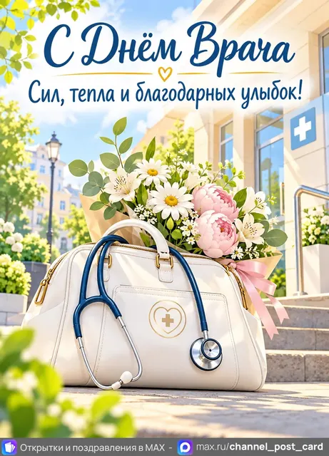 С Днём Врача — открытка «День врача»