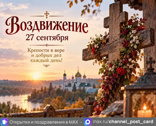 Воздвижение креста Господня — открытка «Воздвижение»