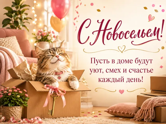 Открытка «С Новосельем»