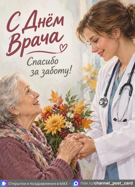 С Днём Врача — открытка «День врача»