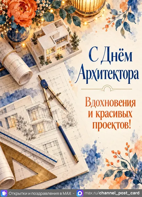 С Днём Архитектора — открытка «День архитектора»