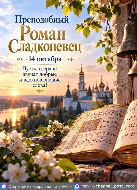 Открытка «Преподобный Роман Сладкопевец»