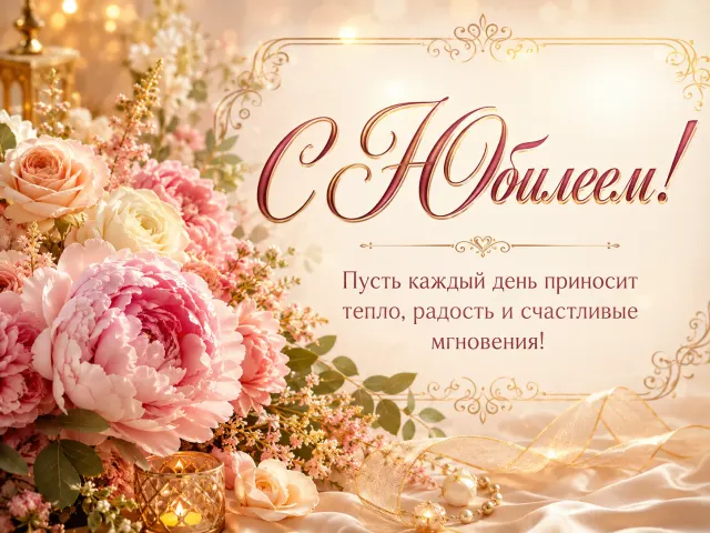 Открытка «С Юбилеем»