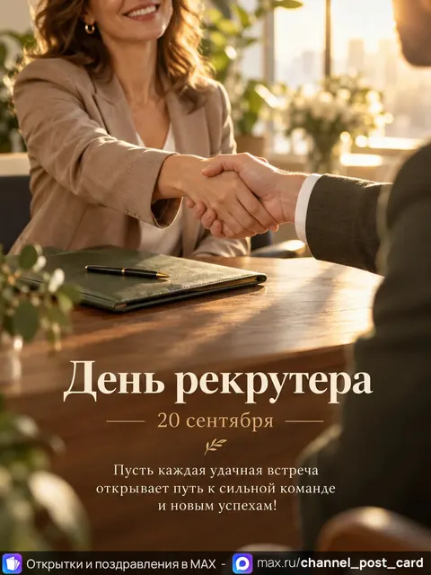 Открытка «День рекрутера»