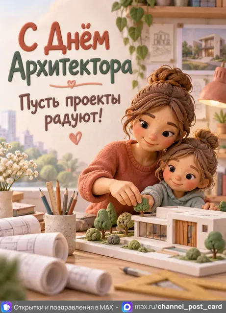 С Днём Архитектора — открытка «День архитектора»