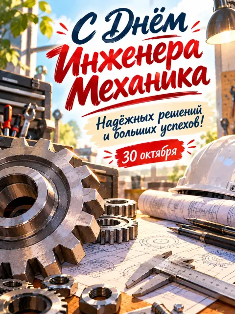 С Днём Инженера Механика — открытка «День инженера-механика»