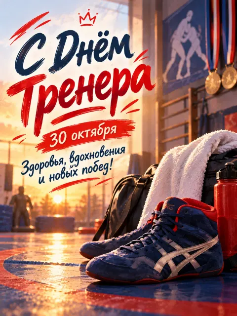 С Днём Тренера — открытка «День тренера»