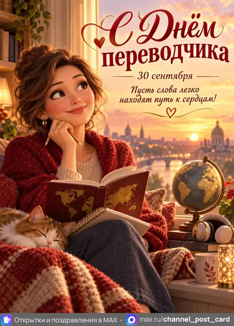 С днем переводчика — открытка «Международный день переводчика»