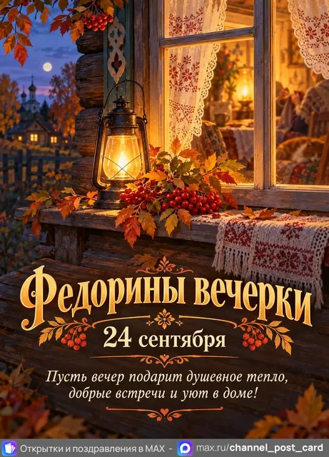 Открытка «Федорины вечерки»