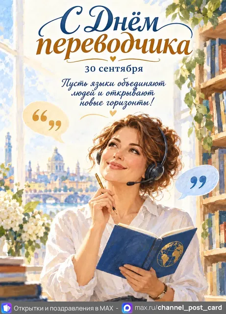 С Днем переводчика — открытка «Международный день переводчика»
