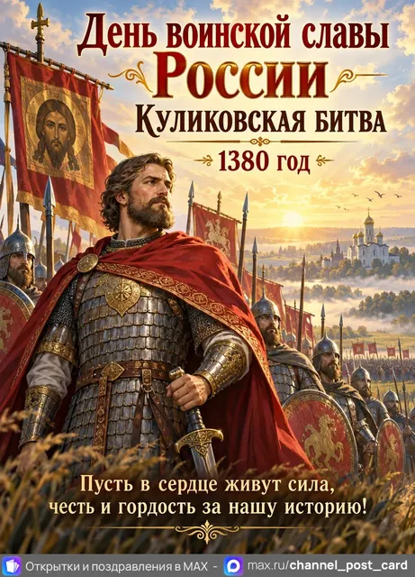 Открытка «С Днем воинской славы России»