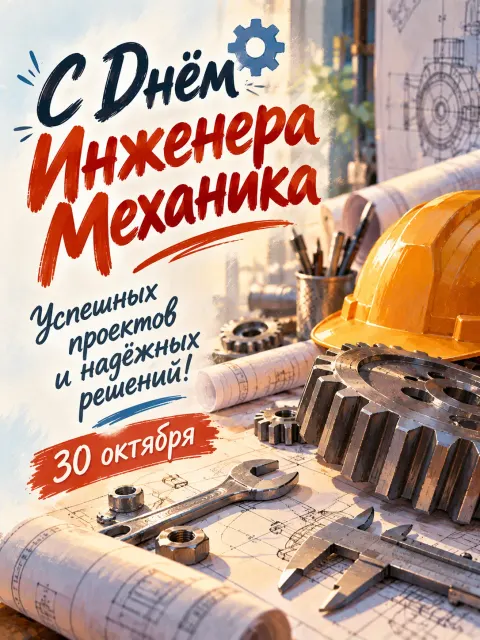 С Днём Инженера Механика — открытка «День инженера-механика»